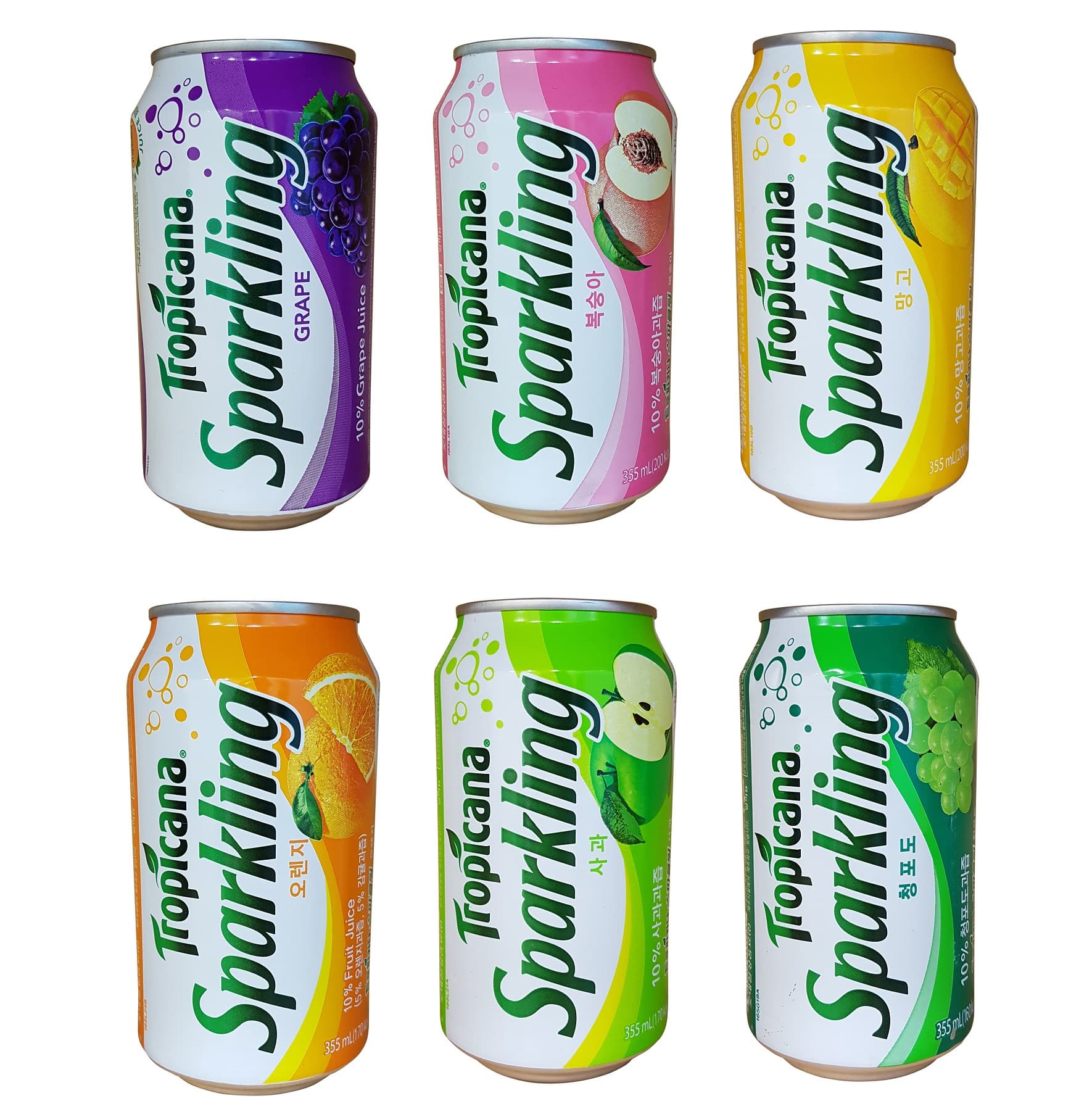 Tropicana Sparkling Soda Soft Drink Korean Beverage Fruit Tradekorea